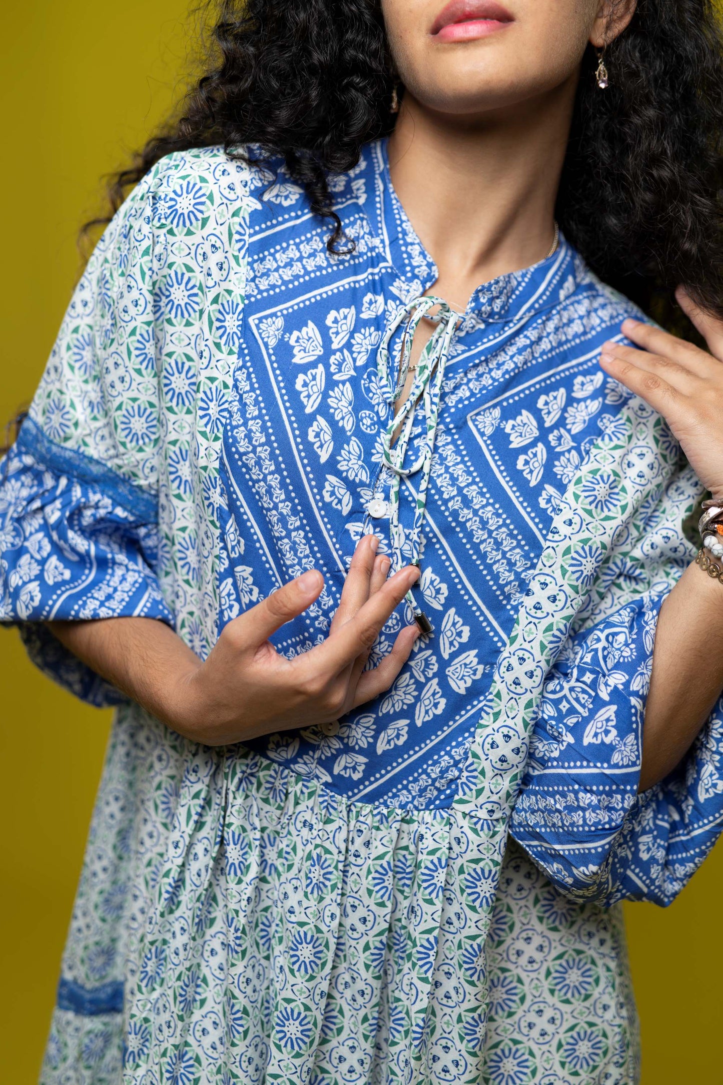 SB Floral Print Maxi Kurta Dress