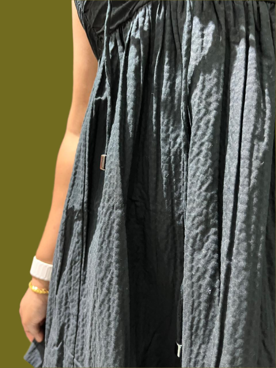 SB Pure Black A-Line dress