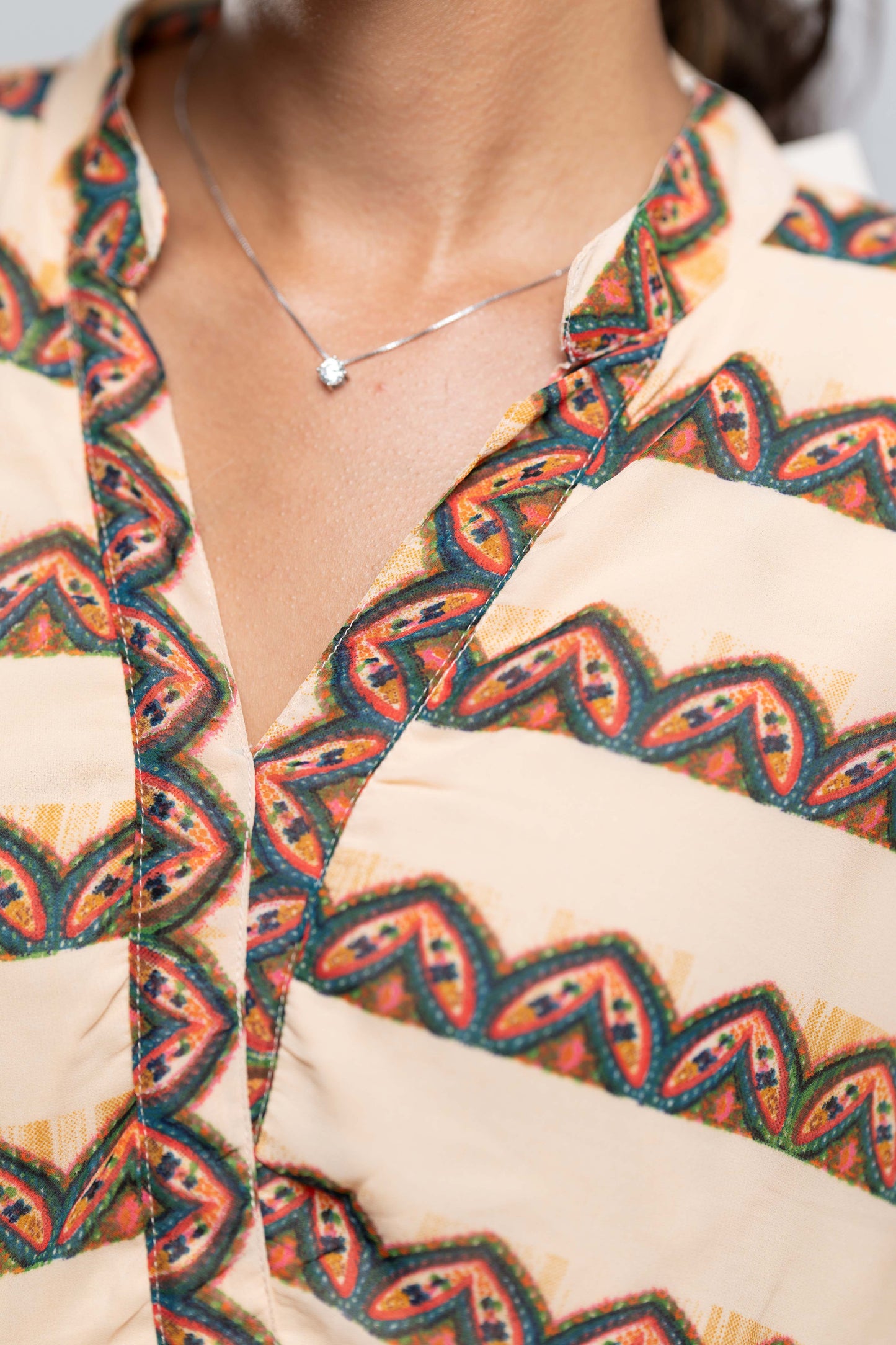 Signature Collection-Printed Fit &amp; Flare Midi Dress