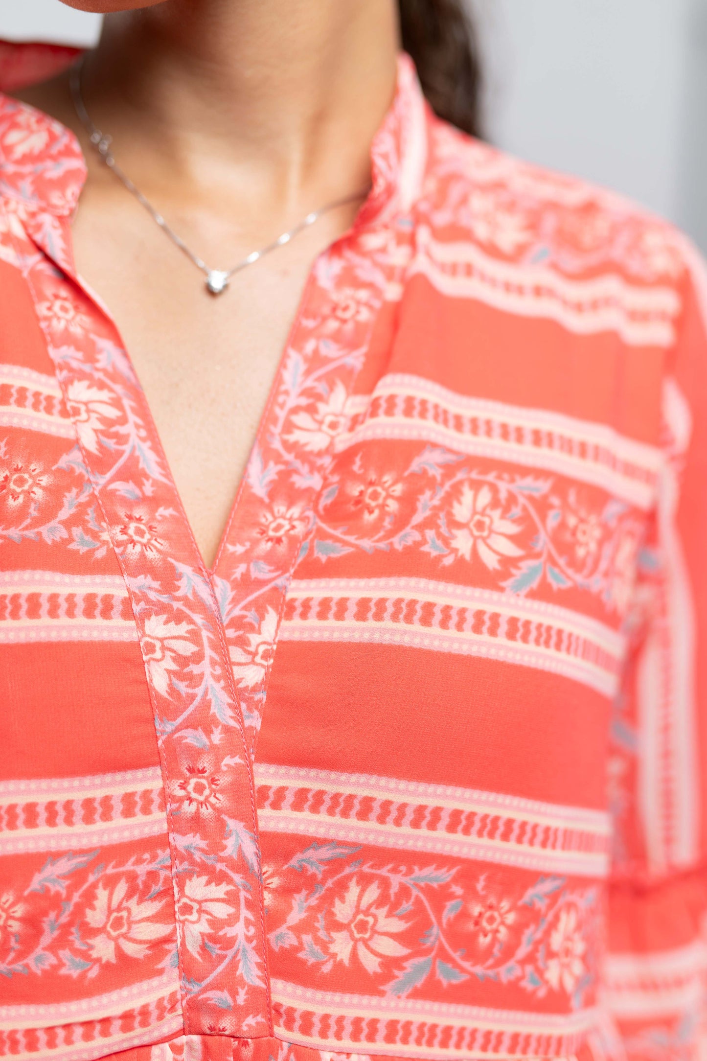 Signature Collection- Peach Coloured Ethnic Dress