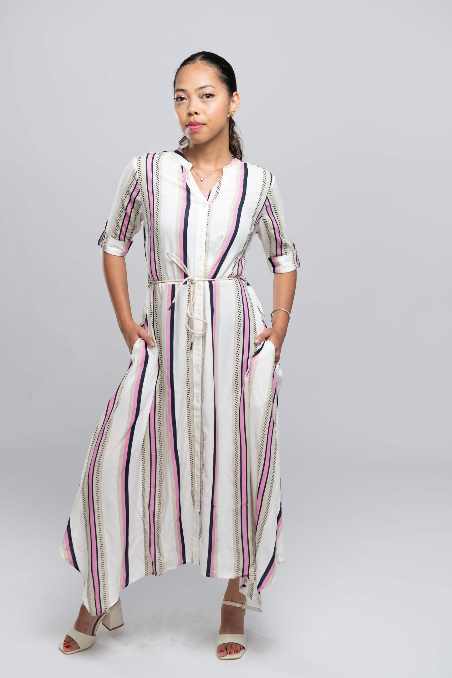 Signature Collection- Floral A-Line Midi Dress