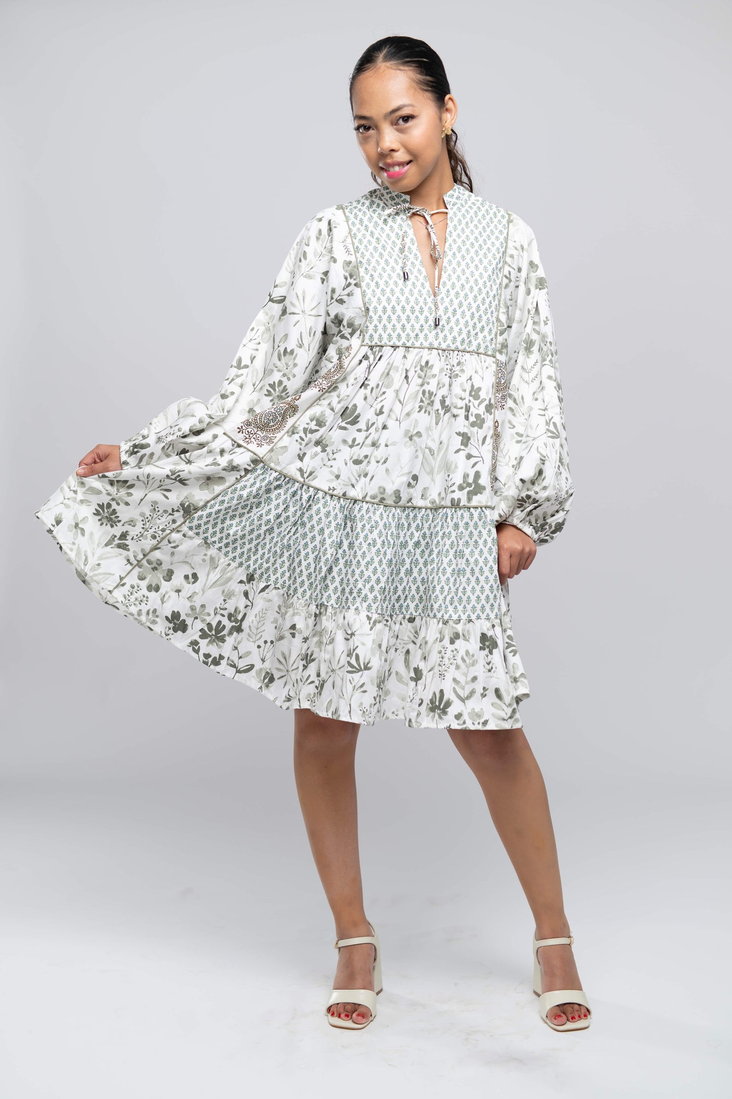 Signature Collection - High Neck A- Line Dress