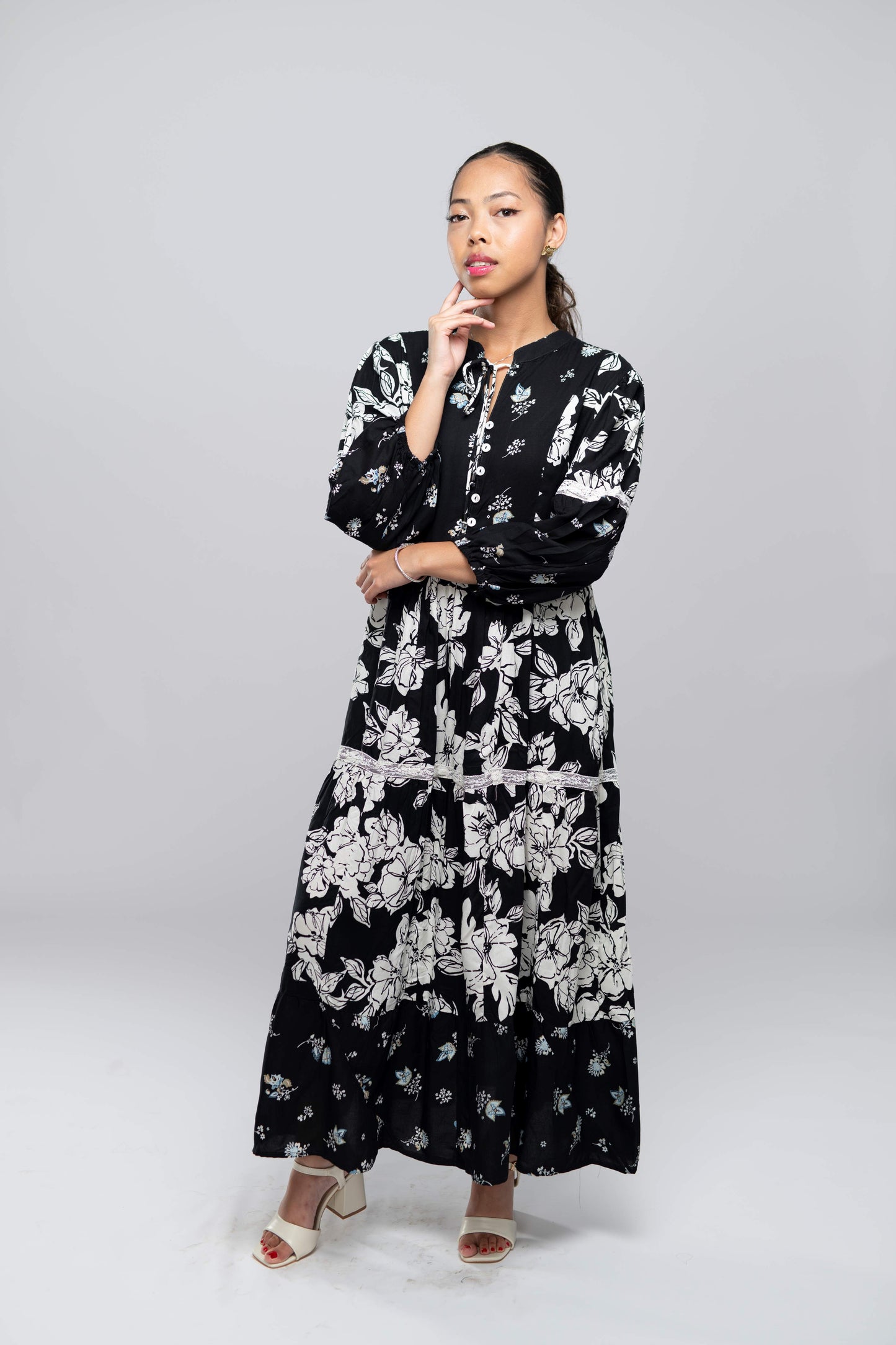 Signature Collection- Collar Maxi Dress