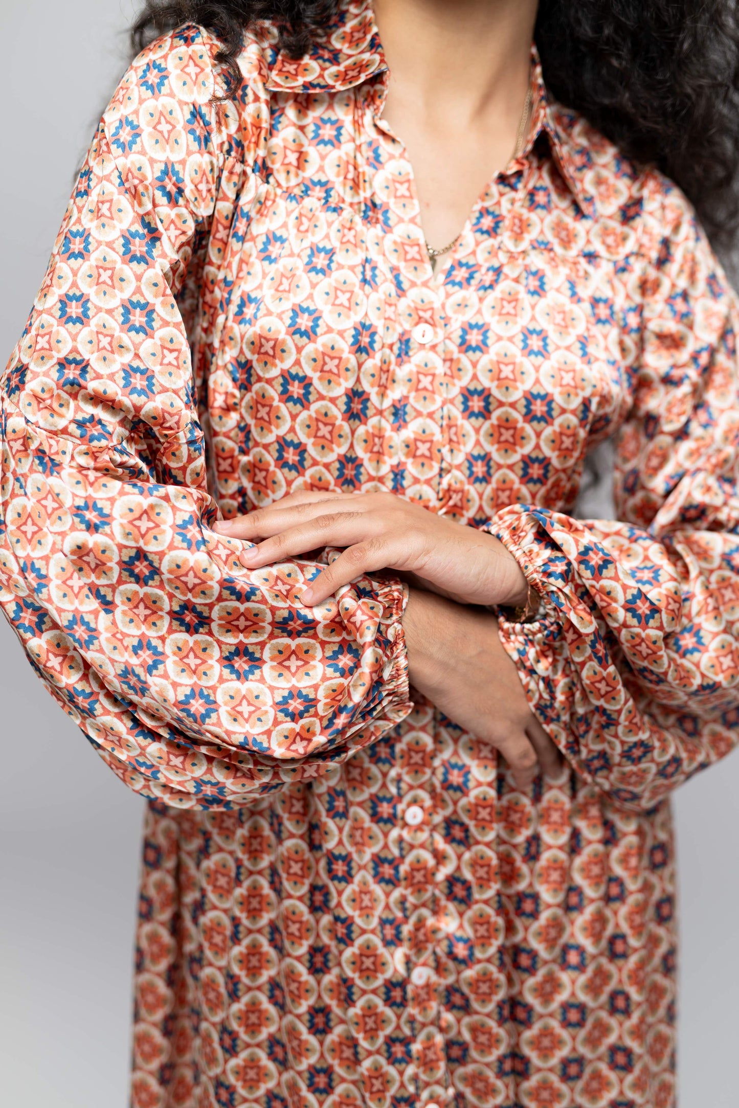 Signature Collection- Floral Print Midi Dress