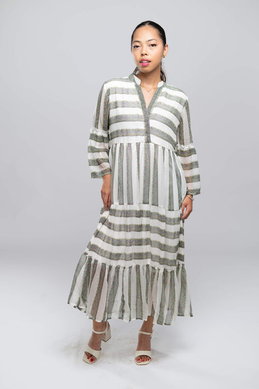 Signature Collection-Printed Fit & Flare Midi Kurta
