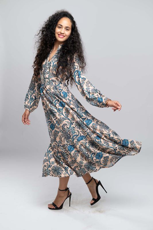 Sicnature Collection- Floral Printed Maxi Dress