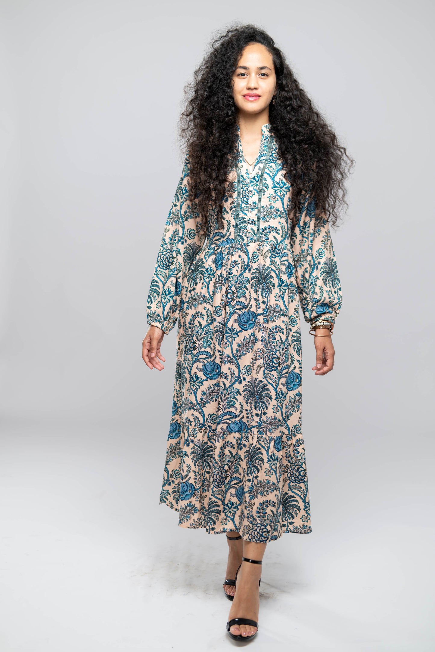 Sicnature Collection- Floral Printed Maxi Dress