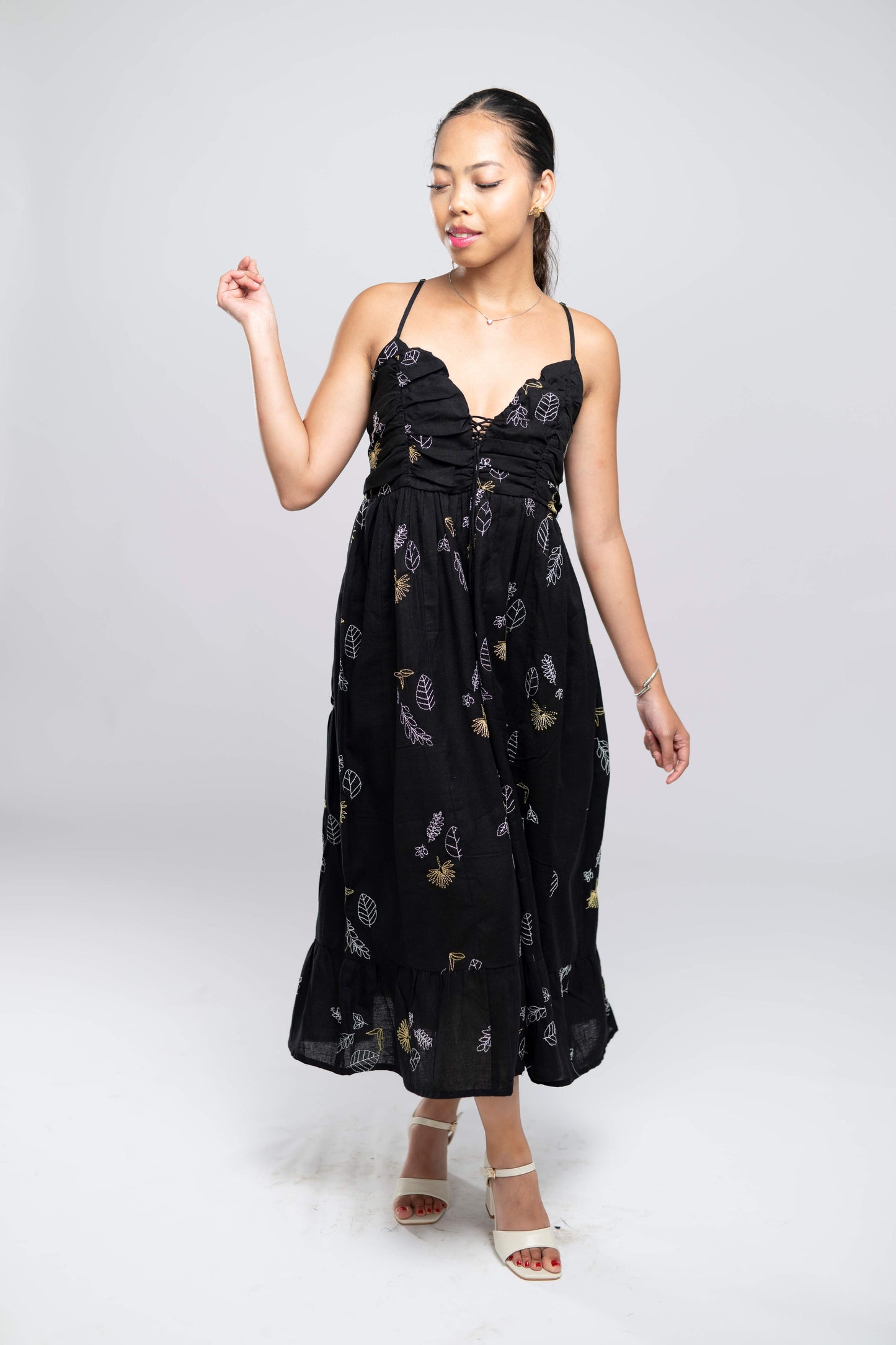 Signature Collection- Print A-Line Maxi Dress