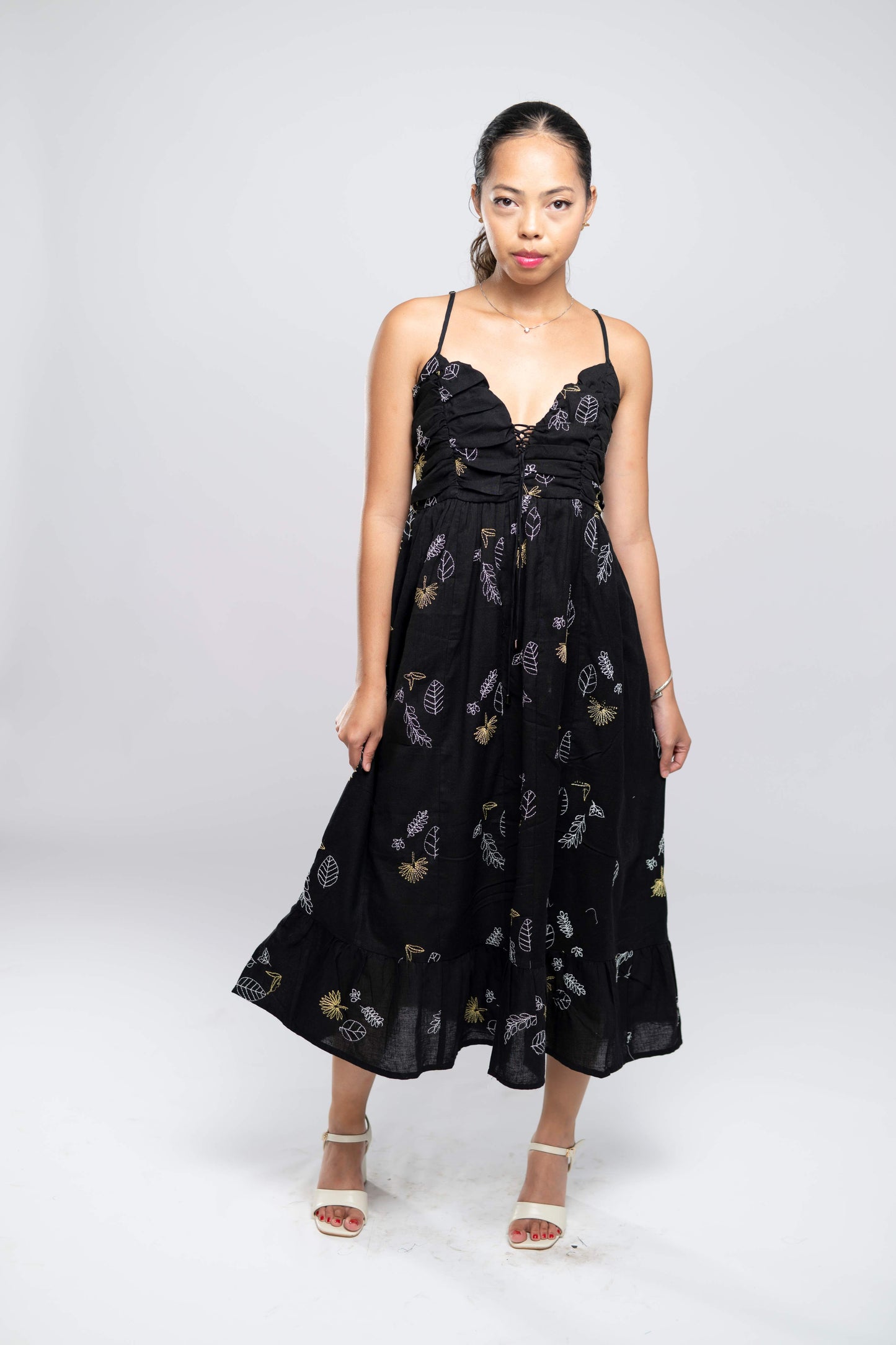 Signature Collection- Print A-Line Maxi Dress