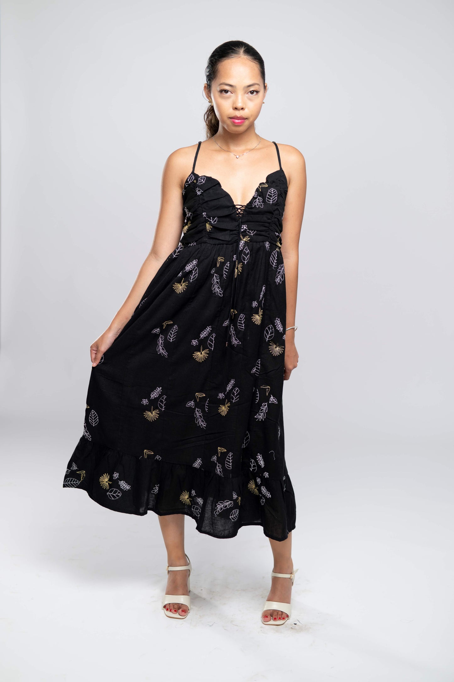 Signature Collection- Print A-Line Maxi Dress