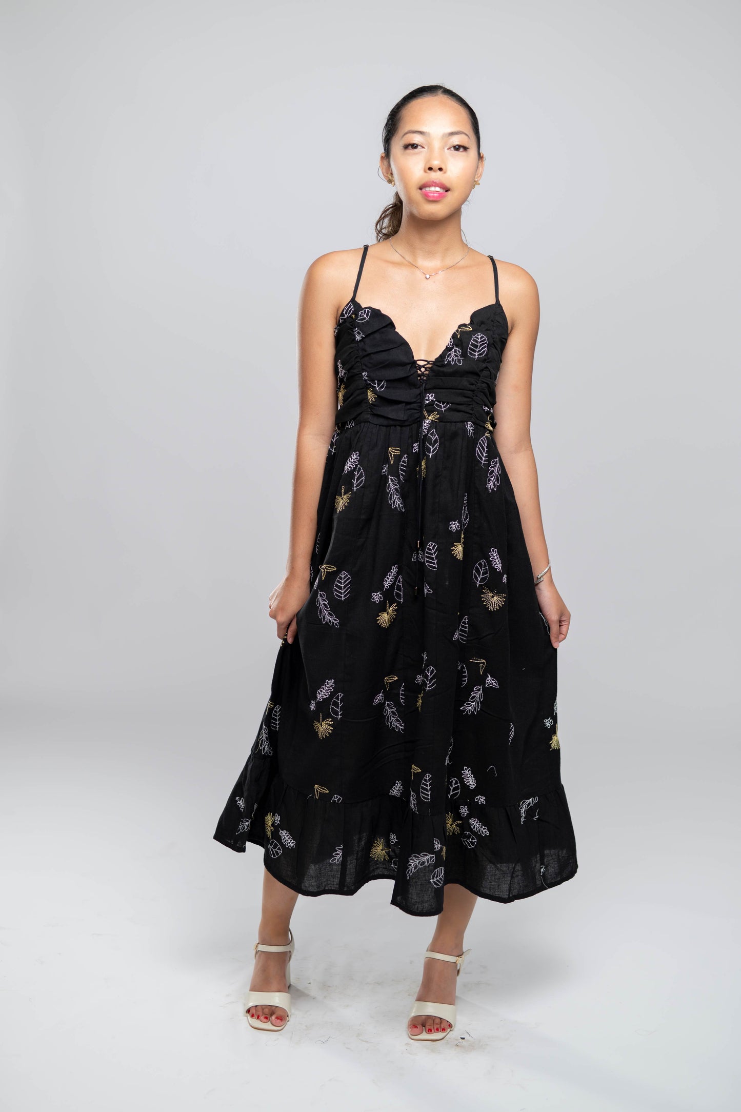 Signature Collection- Print A-Line Maxi Dress