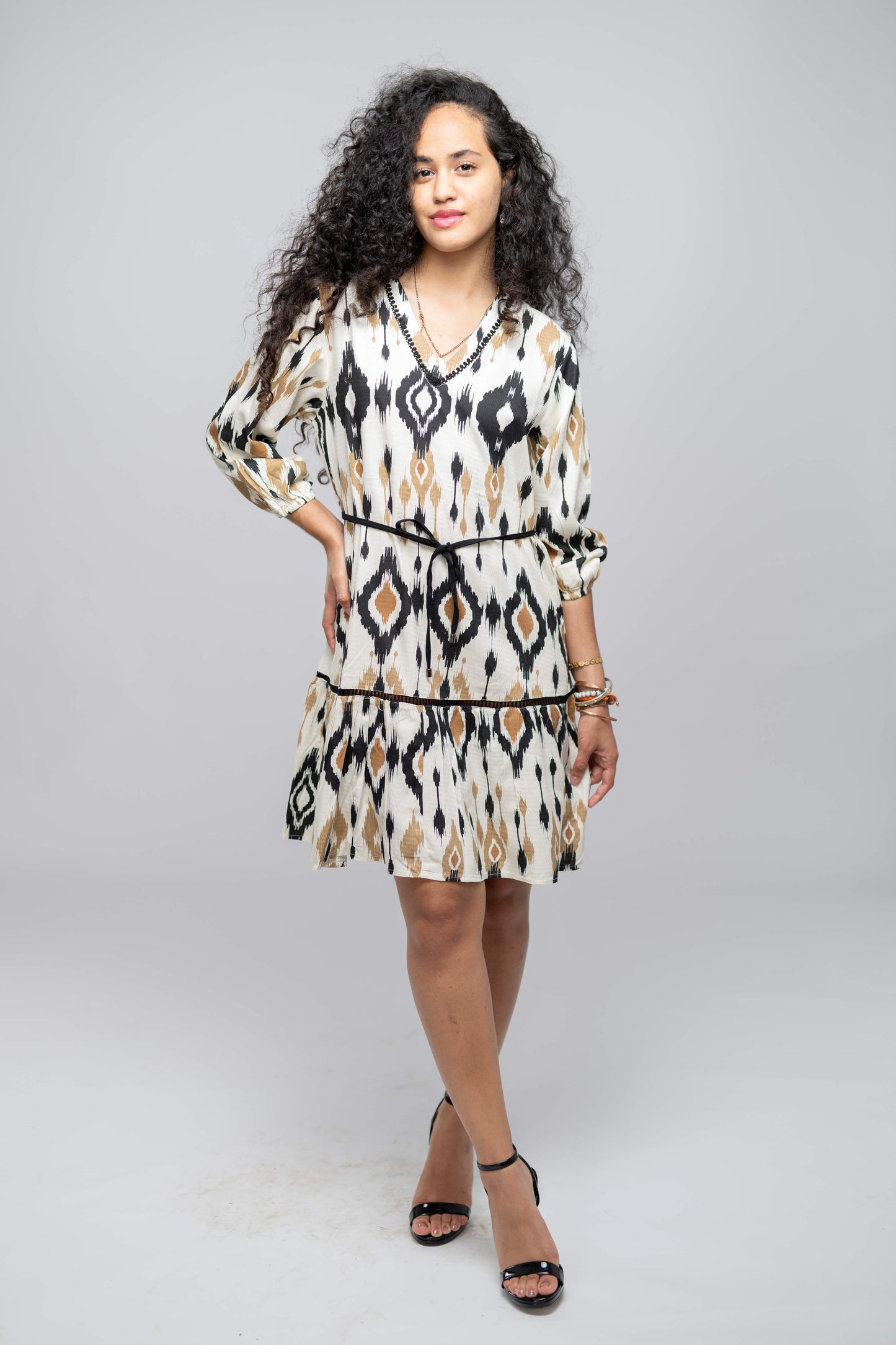 SB Floral Printed A-Line Dress
