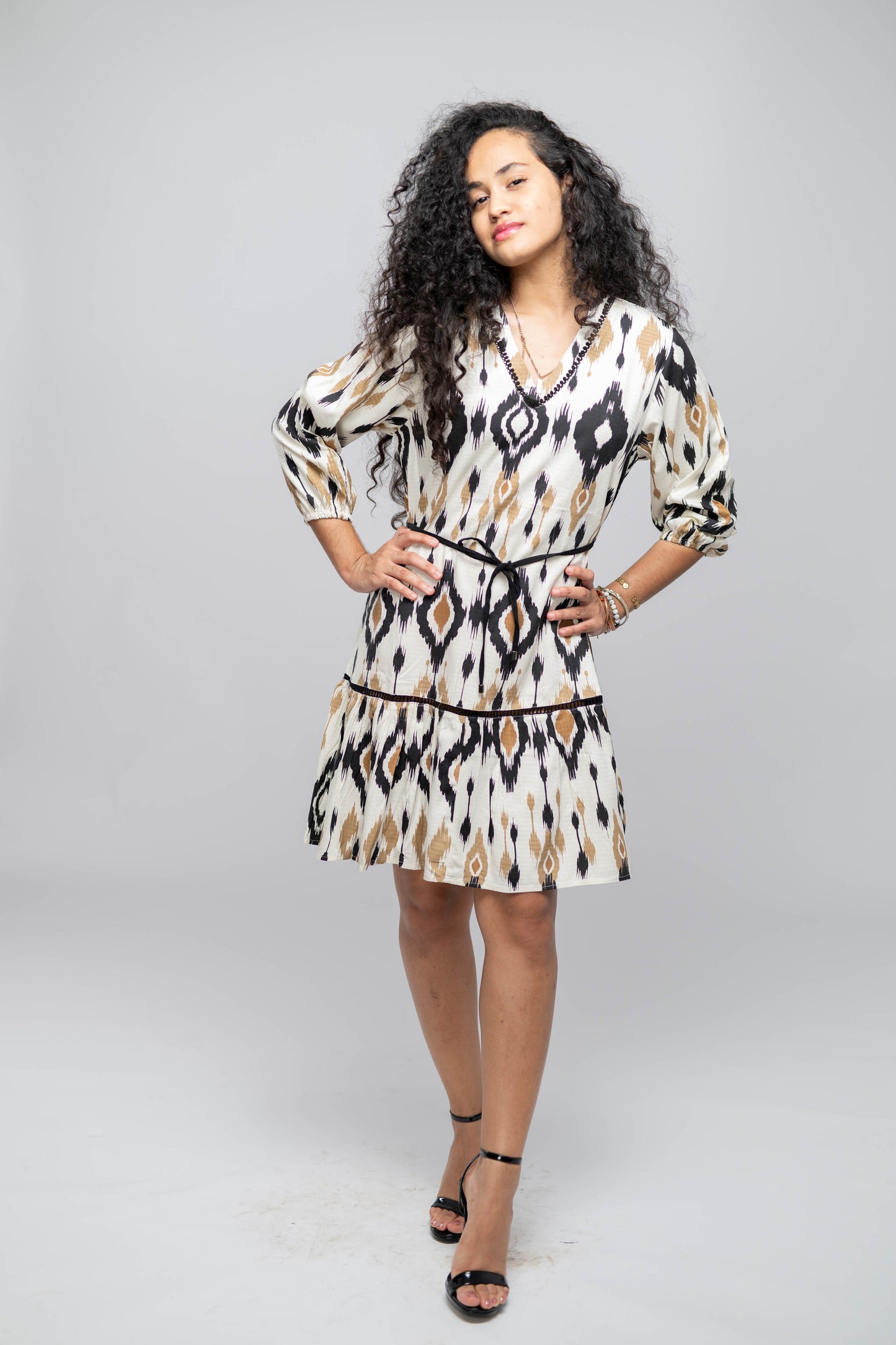 SB Floral Printed A-Line Dress