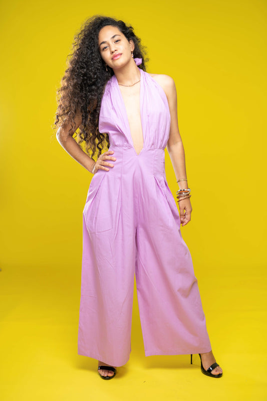 Signature Collection- Halter Neck Basic Jumpsuit