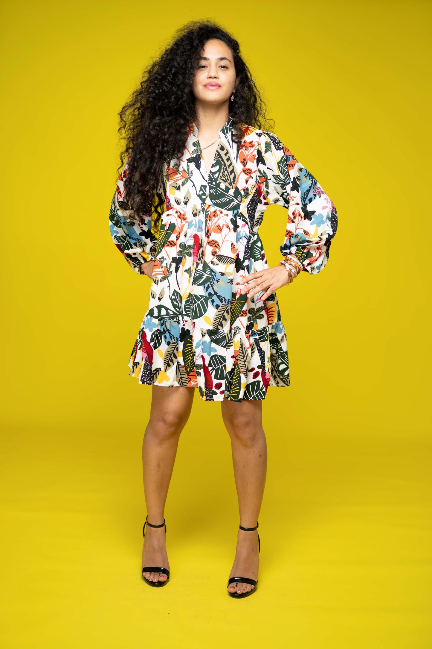 Signature Collection- Floral Printed A-Line Dress