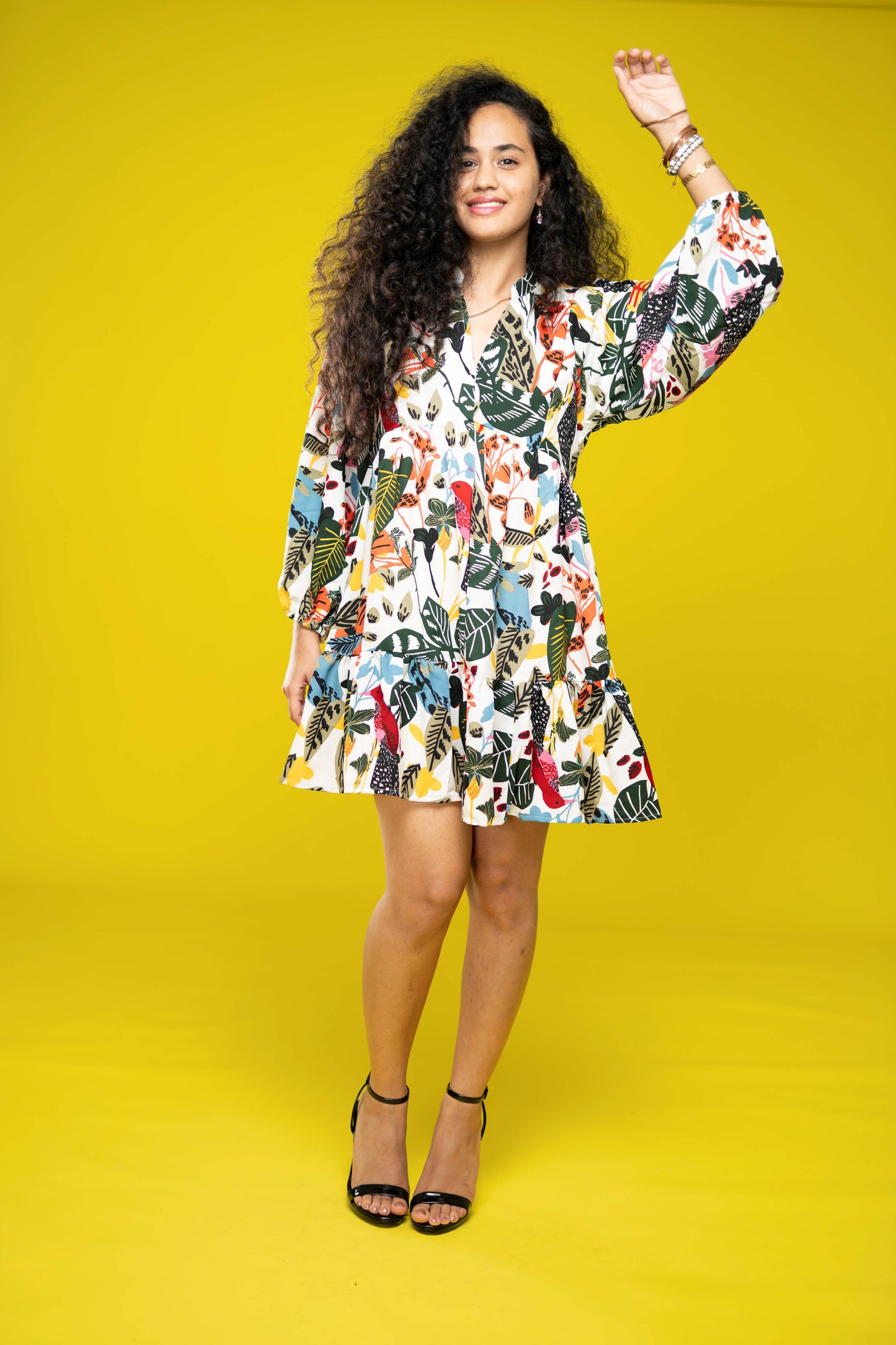 Signature Collection- Floral Printed A-Line Dress