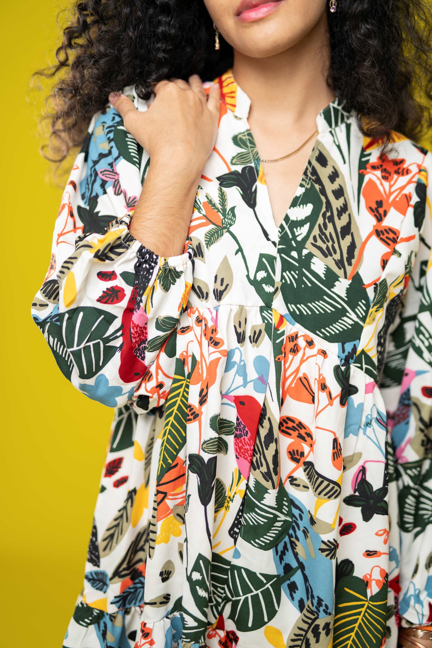 Signature Collection- Floral Printed A-Line Dress