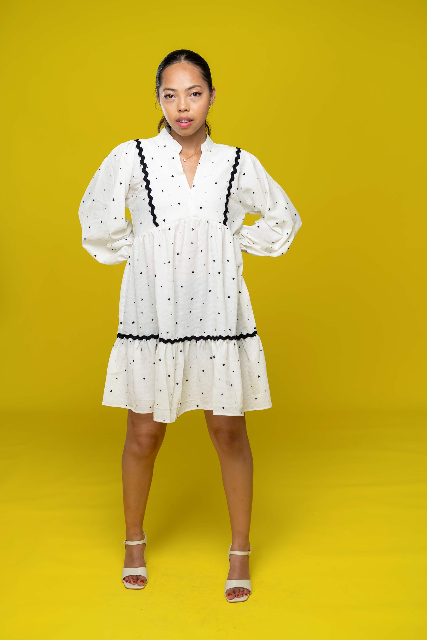 SB A-Line Puff Sleeve Dress