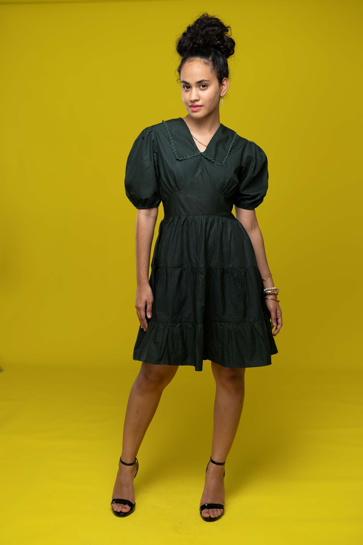 SB Puff Sleeve Women Mini Dress