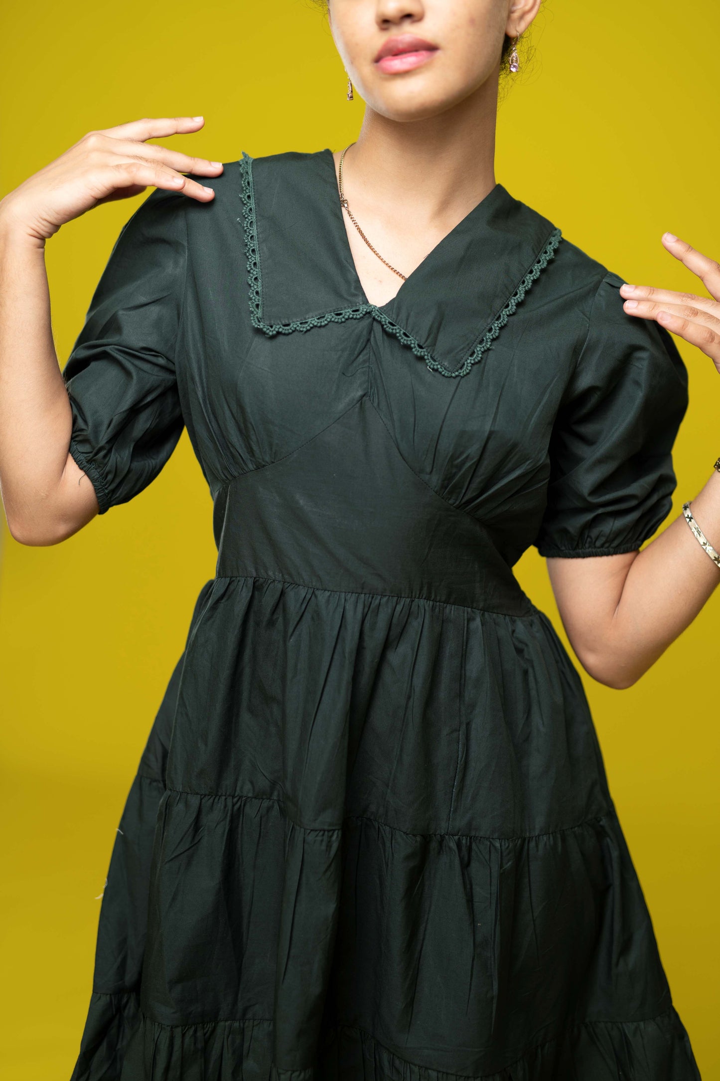 SB Puff Sleeve Women Mini Dress