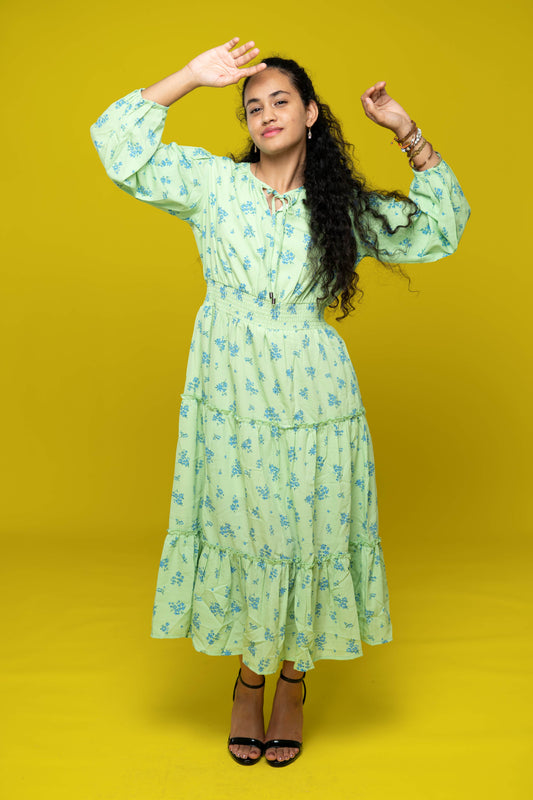 SB Floral Print Women Maxi Midi Dress