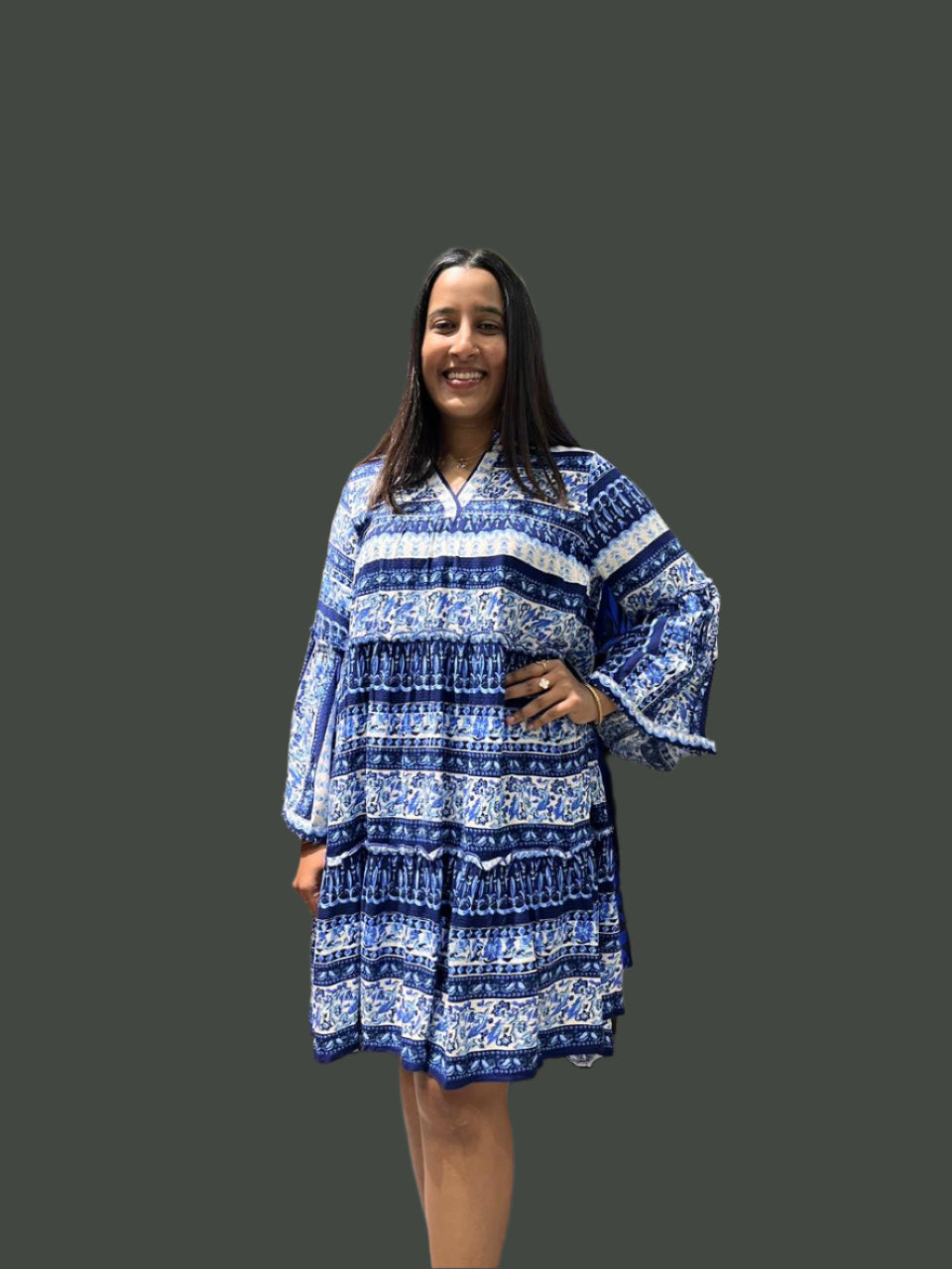 SB-Women Printed Cotton Dress