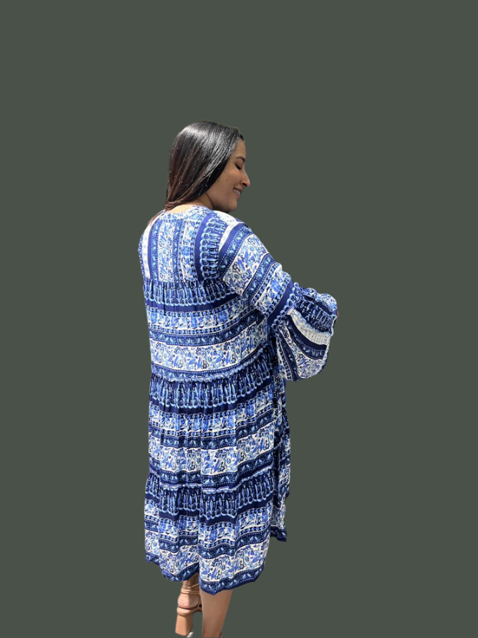 SB-Women Printed Cotton Dress