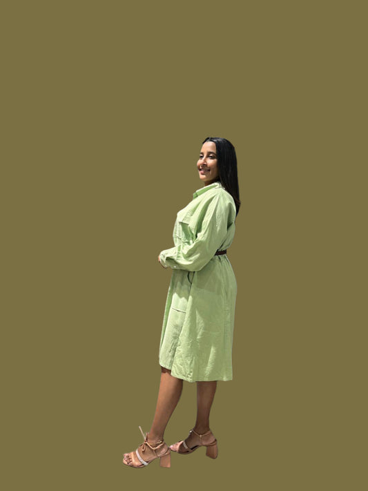 SB Women Shirt Midi Dress