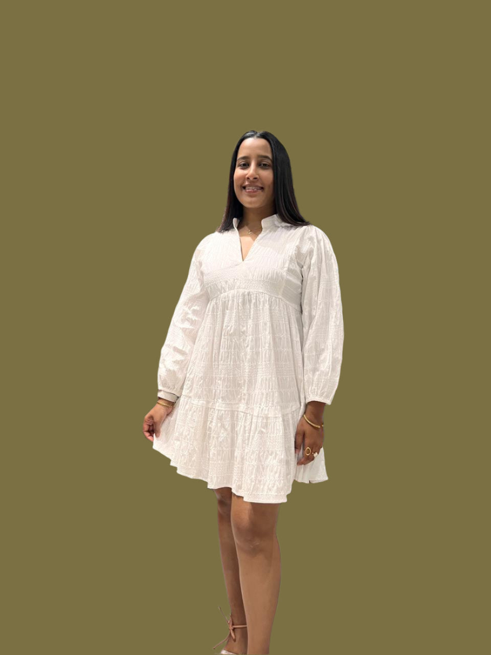 SB Pure White Mini Dress