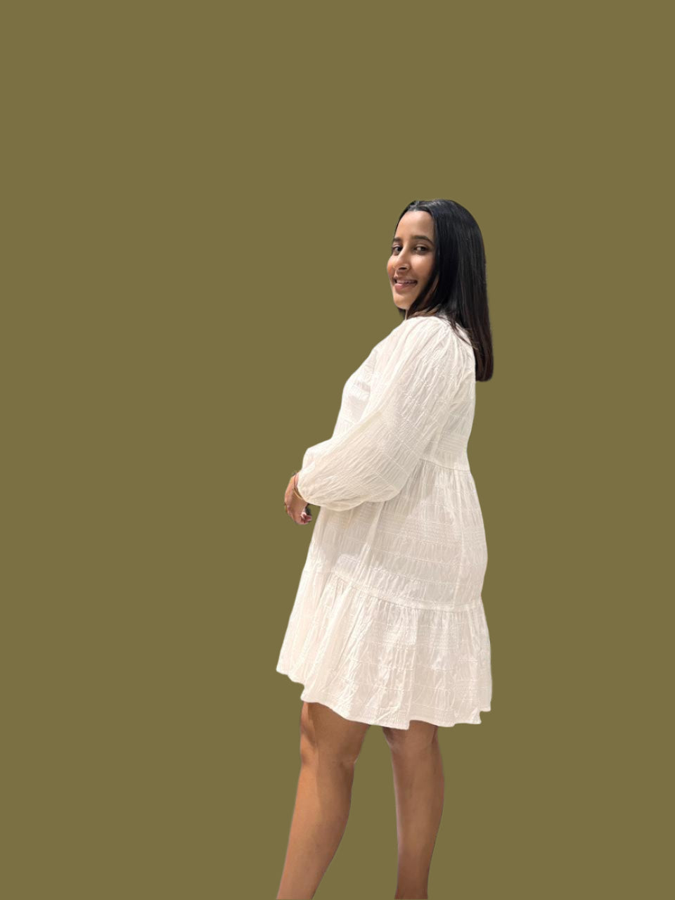 SB Pure White Mini Dress