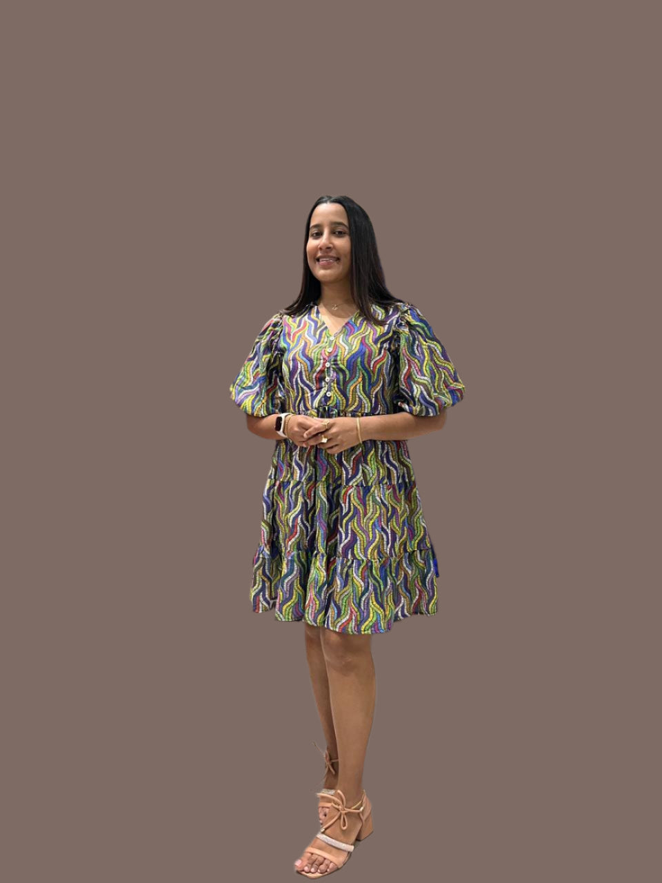 SB Floral Print A-Line dress