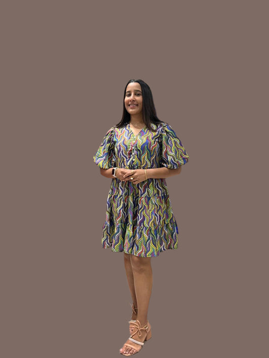 SB Floral Print A-Line dress