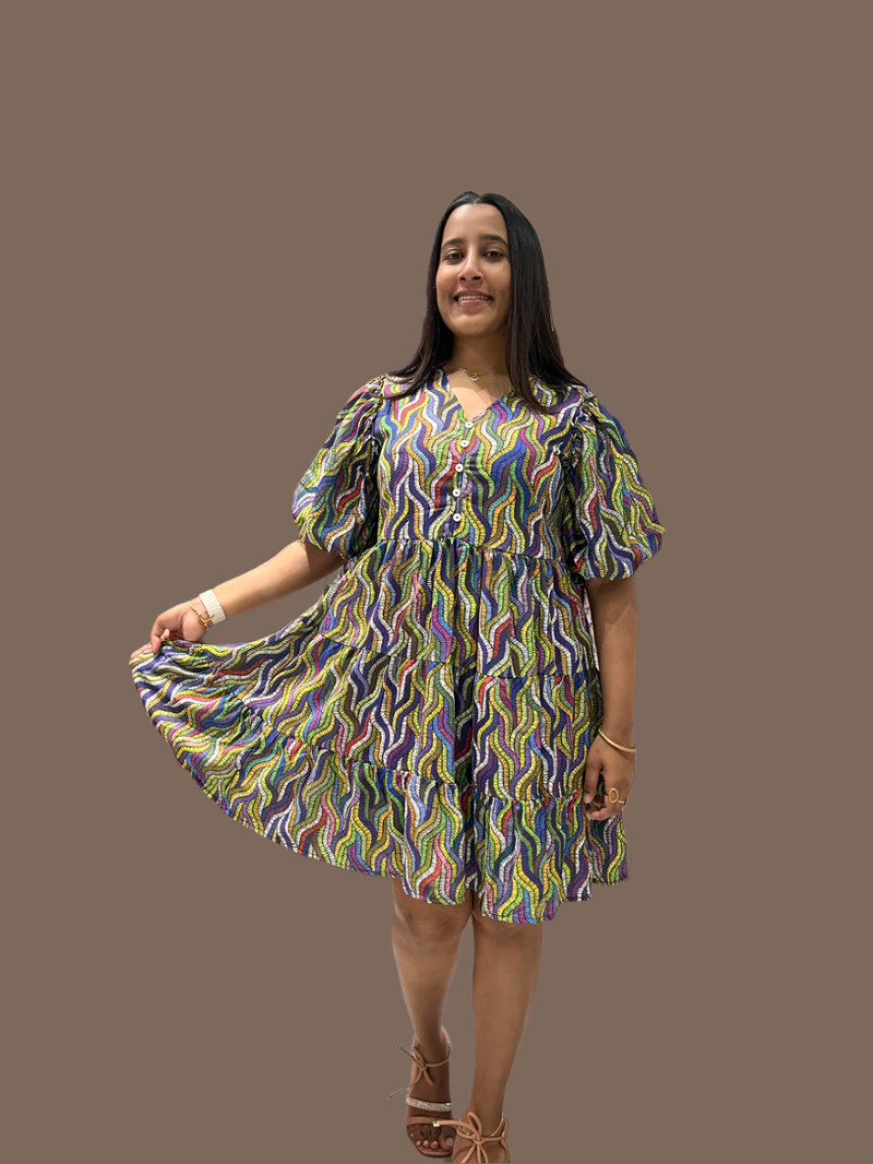 SB Floral Print A-Line dress