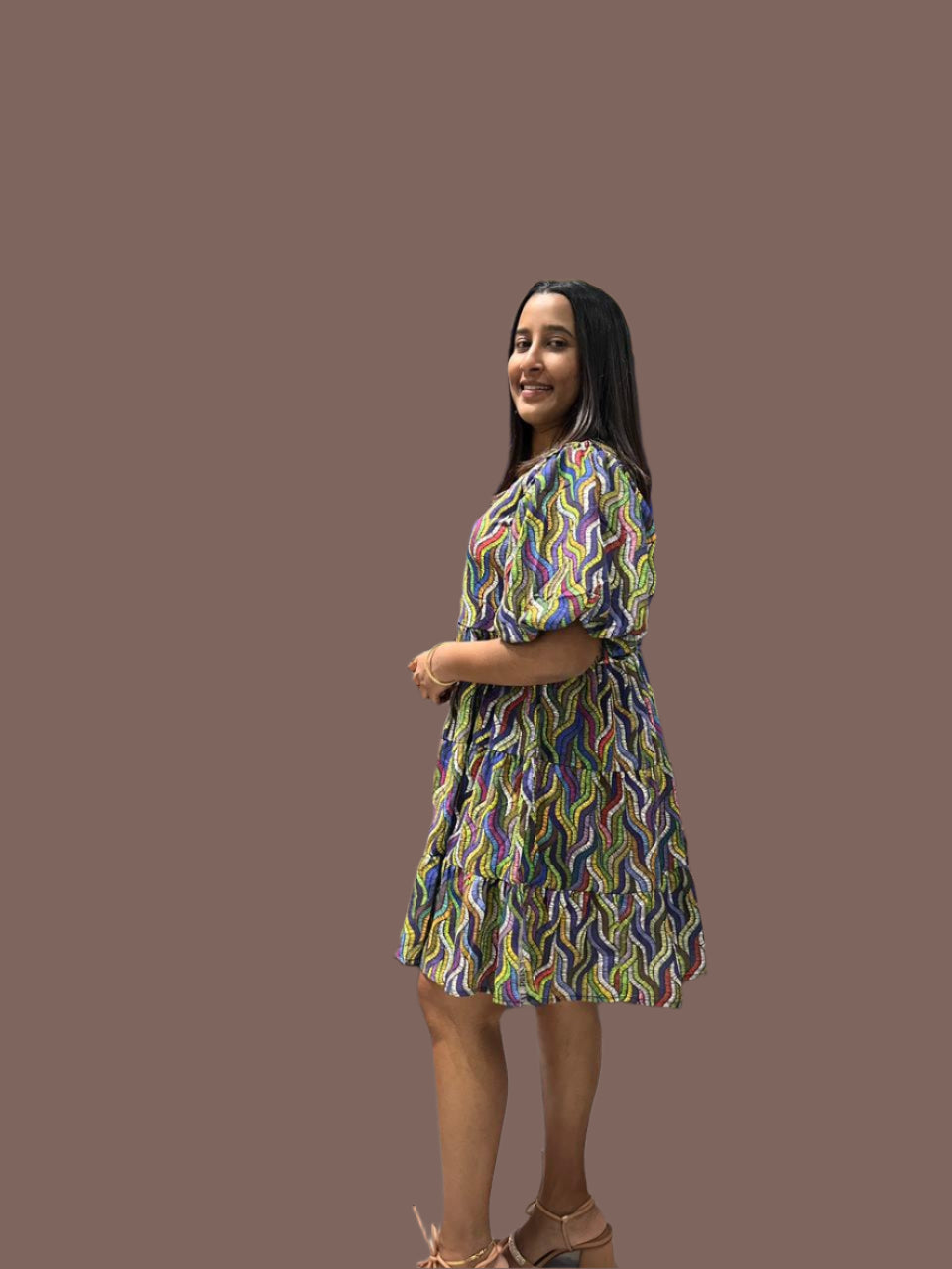 SB Floral Print A-Line dress