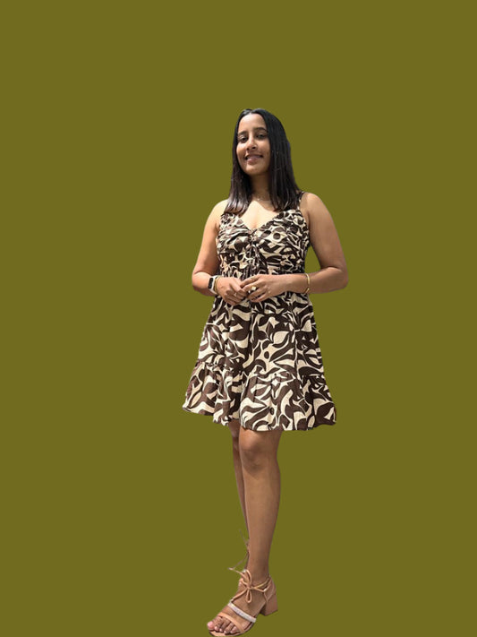 SB Animal Print A-Line dress