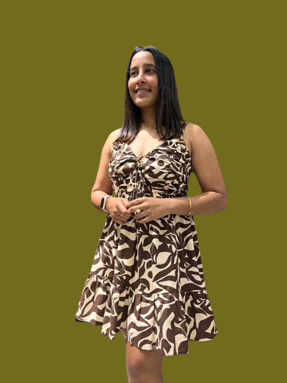 SB Animal Print A-Line dress