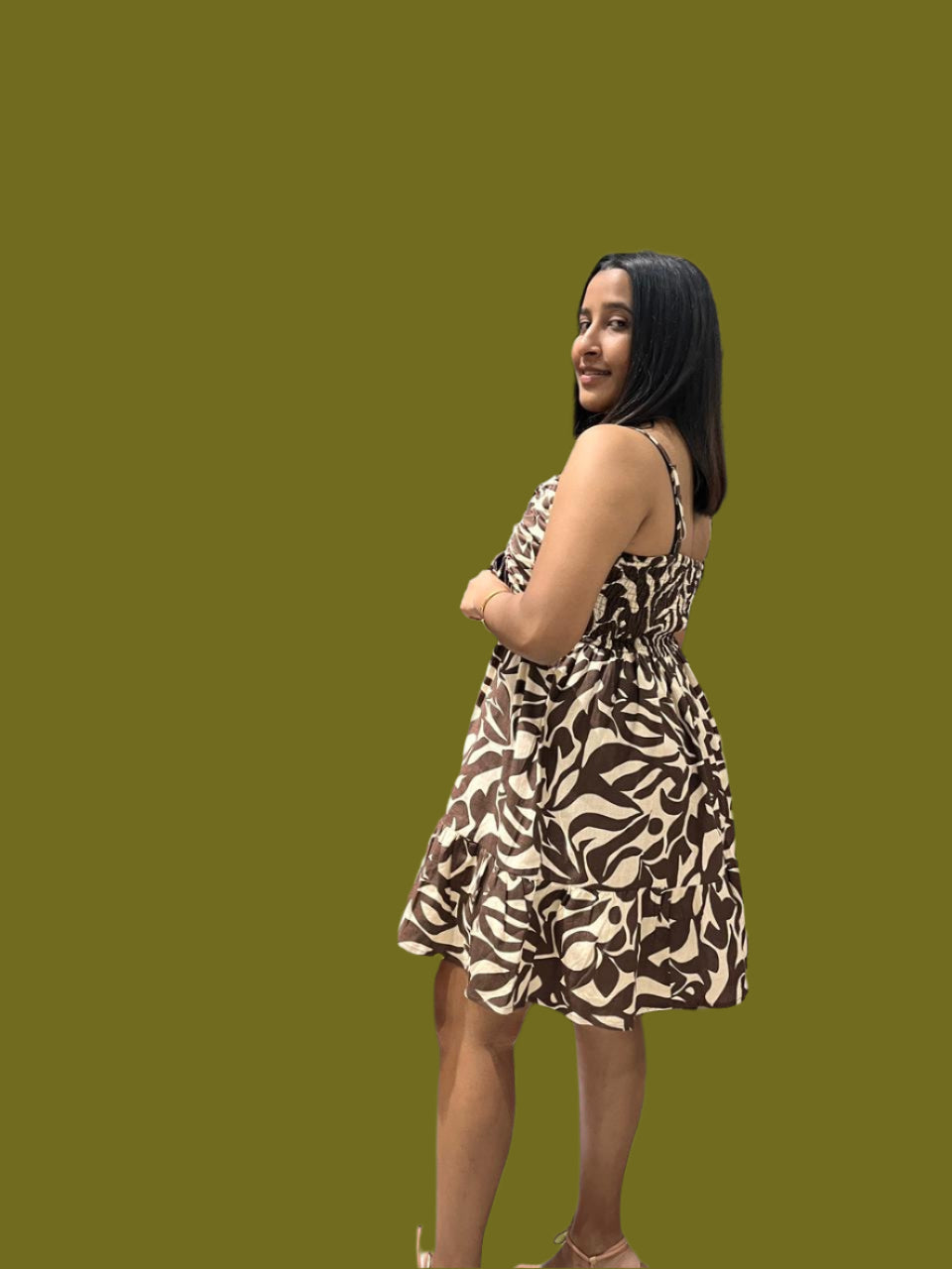 SB Animal Print A-Line dress