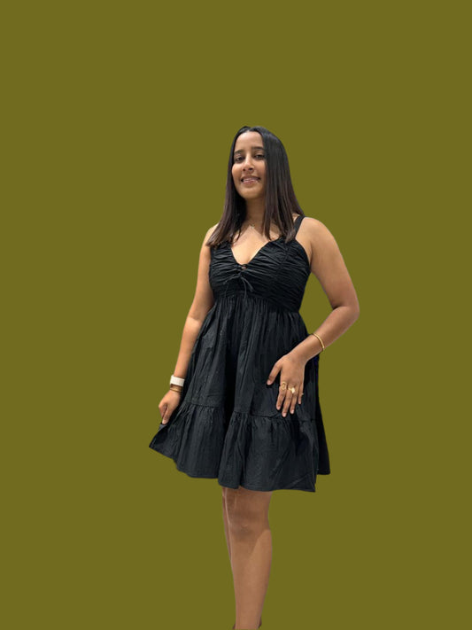 SB Pure Black A-Line dress