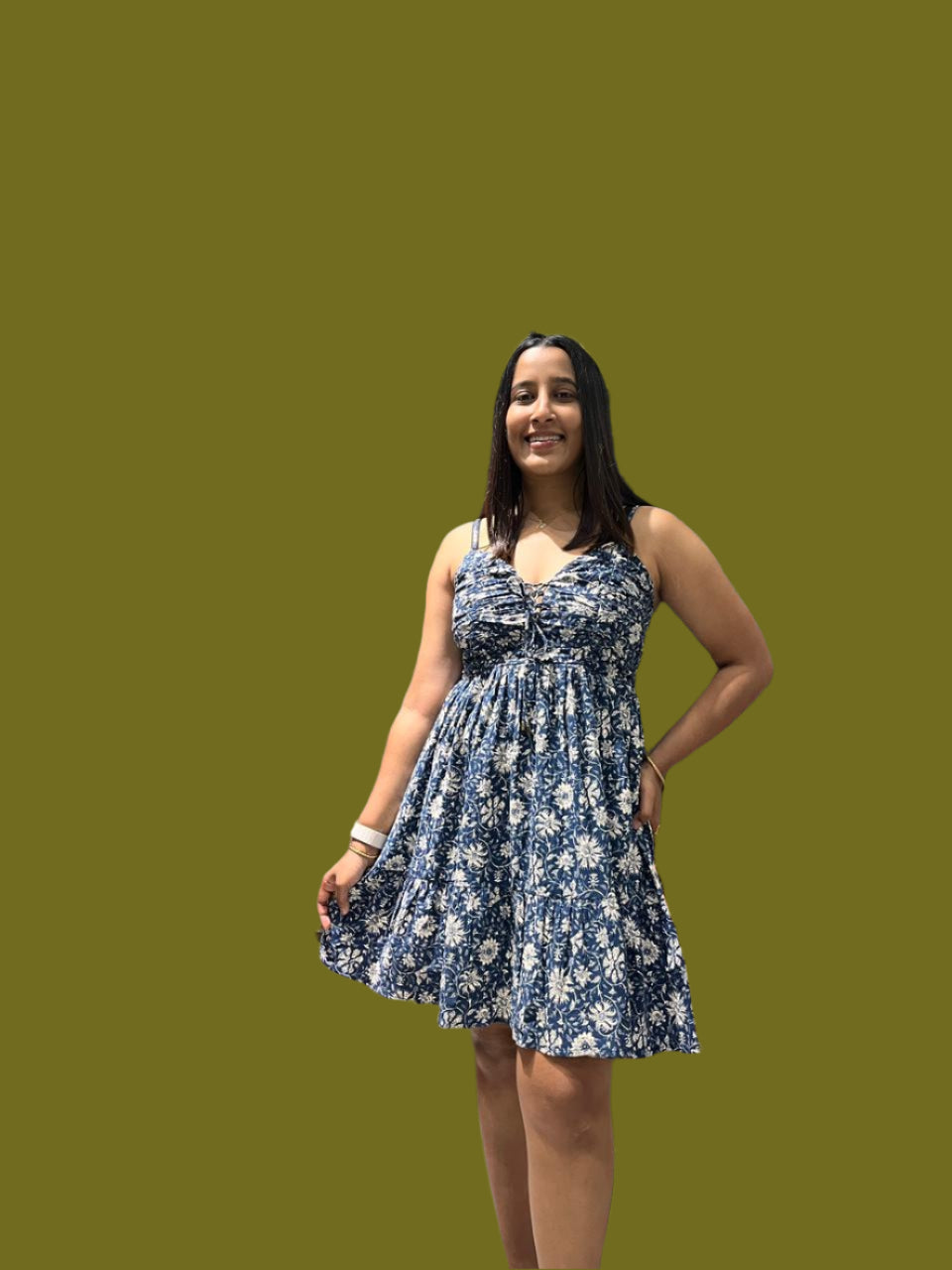 SB Floral Print A-Line dress