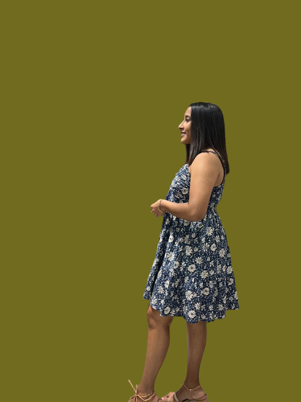 SB Floral Print A-Line dress